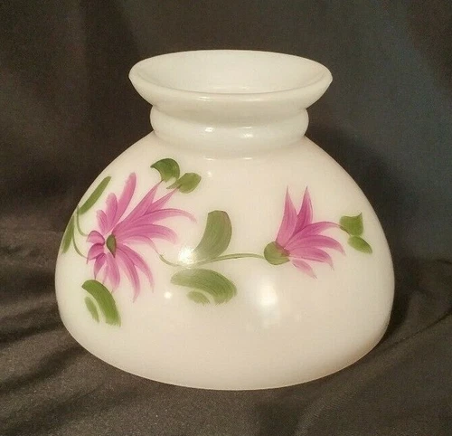 Vintage Milk Glass Table Lamp Shade - replacement part repair shabby chic decor