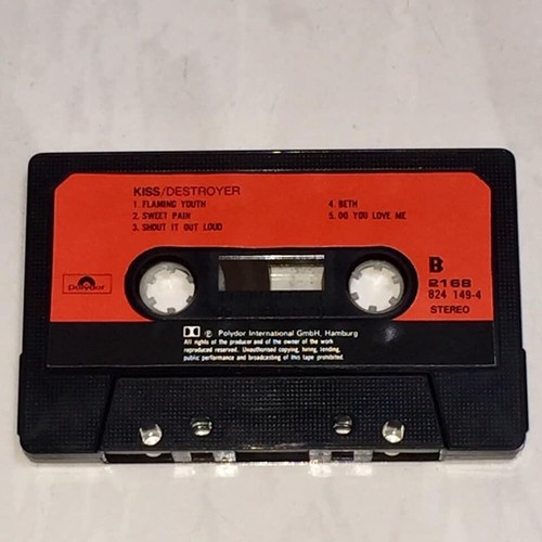 Kiss 1976 Destroyer - Taiwan Edition Cassette Tape with Promo Insert & Card - Picture 5 of 5