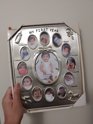 Lawrence Frames 830080 Silver Plated ''My First Year'' Picture Frame