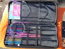 ArtBin  Hook & Needle  Set With Zipper Case Knitting & Crochet Lot plus etc.