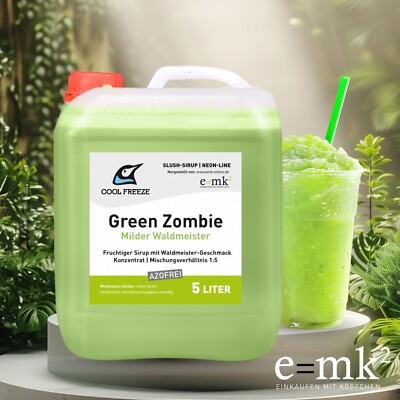 Slush Sirup 5L | Green Zombie (Waldmeister) | azofrei | vom Hersteller direkt