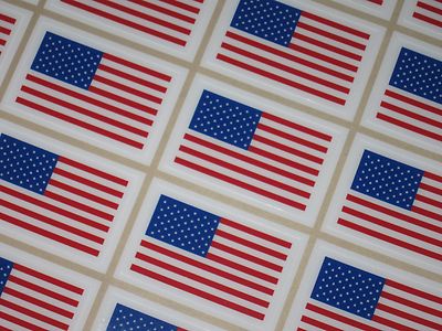 UNITED STATES US FLAG ROYAL Football Helmet Decals Qty (4) FULL Size 3M 20MIL