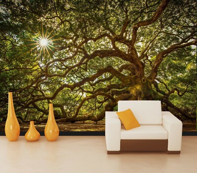 3D Tree Branches ZHUA10809 Wallpaper Wall Murals Removable Self-adhesive Amy