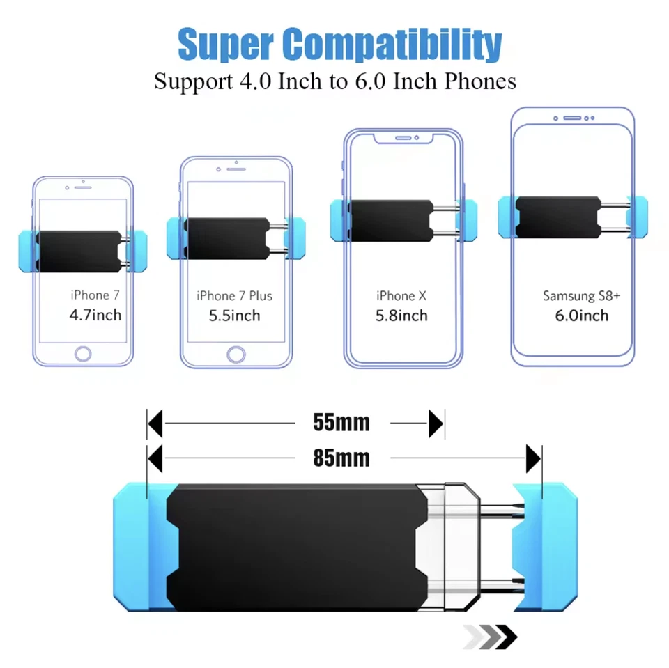 Universal 360° Rotating InCar Mobile Holder Air Vent Mount Cradle For All Phones - Image 2 of 3