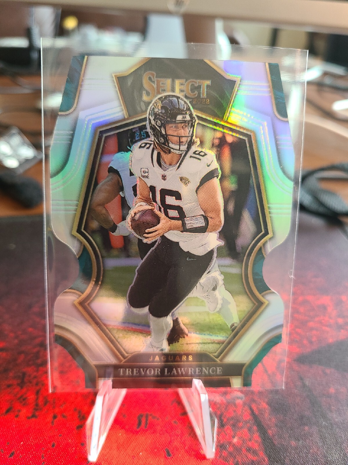 2022 Select Premier Level Die-Cut Silver Prizm Trevor Lawrence