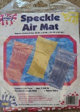 Vtg H2O Vinyl Air Mat Raft Blue Pink 16"x34" Set Of 2