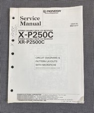 PIONEER STEREO DOUBLE DECK RECEIVER X-P250C ORIGINAL SERVICE MANUAL J0748