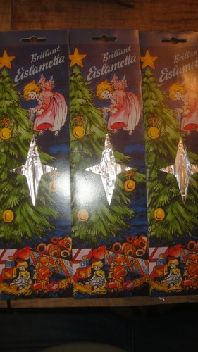 3 Metal Foil Christmas Tree Tinsel Icicles Eislametta Stanniol Lametta Silver - Picture 4 of 10