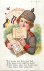 World War 1917 greetings postcard drawn military field letter Germany ww1