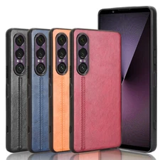 For Sony Xperia 1 VII, Hybrid Retro Hybrid PU Leather Soft Rubber Case Cover