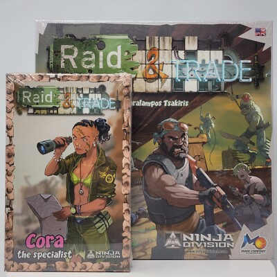 RAID & TRADE Board Game + CORA THE SPECIALIST Expansion Bundle - Mage Company