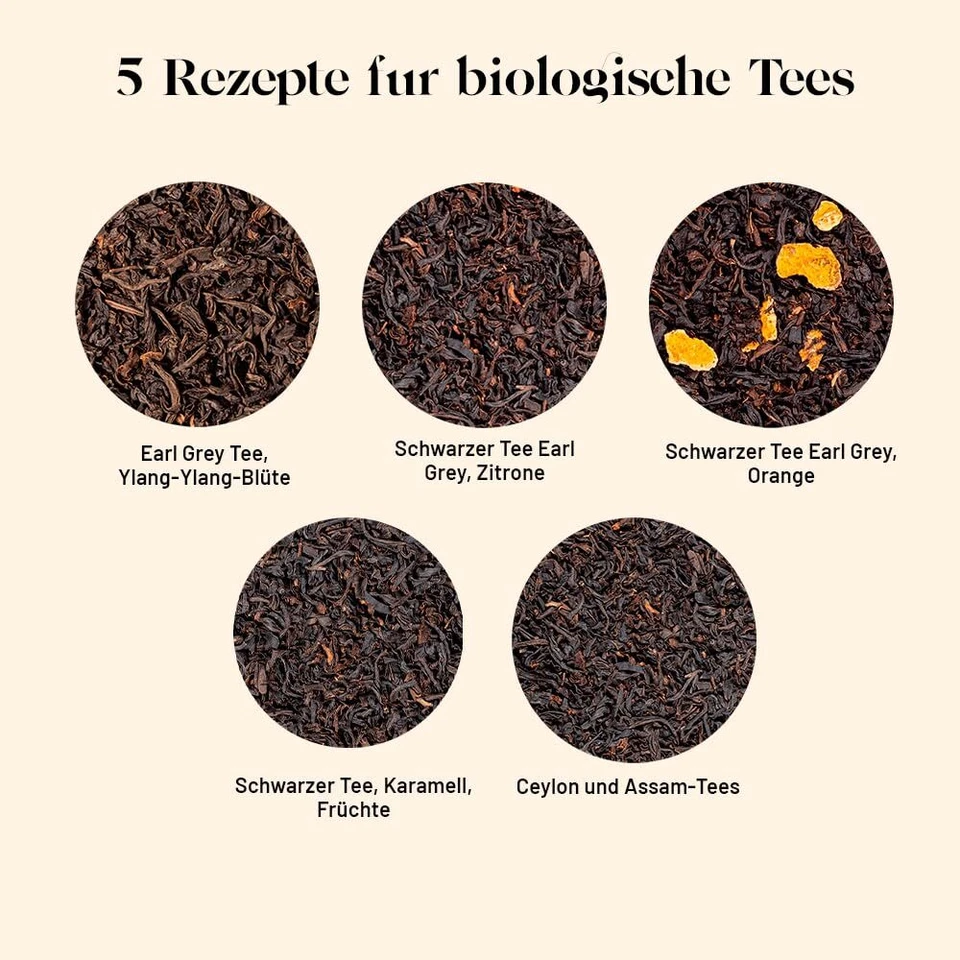 - Geschenkset Black Teas Bio - Schwarzer Tee Geschenkbox für Frauen und Männe... - Bild 2 von 4