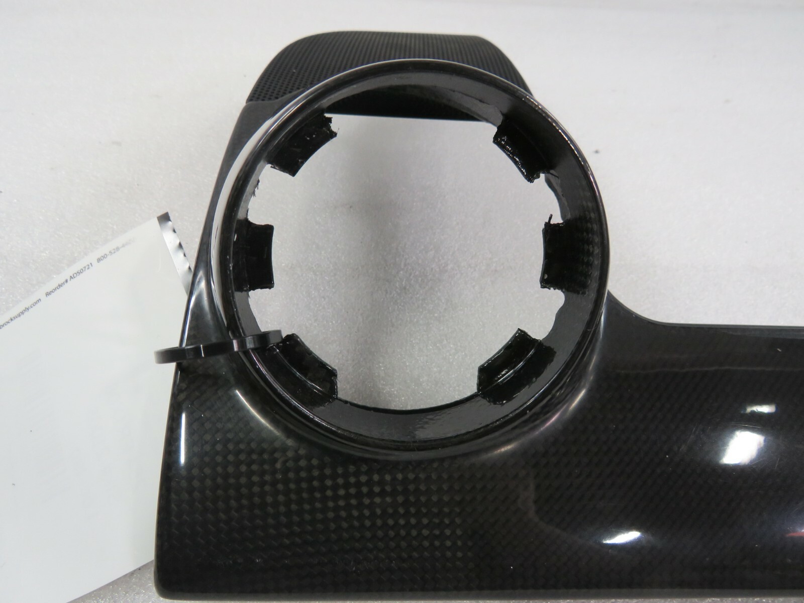 Ferrari 599 GTB, LH, Left, Carbon Fiber, Dash Vent Panel, Used, P/N 69157700
