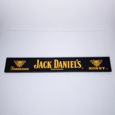 Jack Daniels Whiskey Tennessee Honey Rubber Bar Rail Spill Mat 23.5" x 3.5"