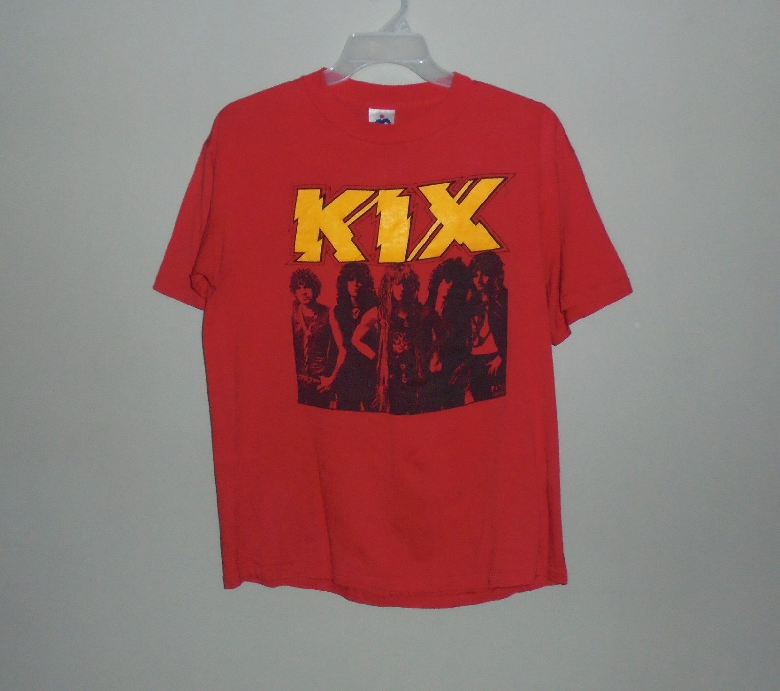Vintage Kix Midnite Dynamite Red Shirt Midnight Rock Band T-Shirt 1980s 80s