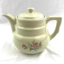 VTG Floral DripOLator Coffee Tea Pot with Lid 7.5" The Enterprise Aluminum Co