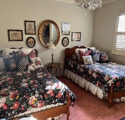 RARE Ralph Lauren *ISADORA TWIN COMFORTER Black FLORALS