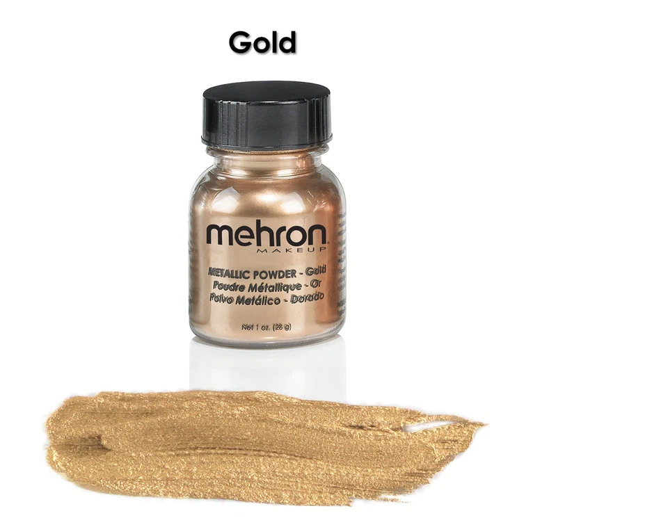 POLVO METÁLICO MEHRON_ESCENARIO TEATRAL, TV, CARA, CUERPO, POLVO DE MAQUILLAJE_¡ELIGE CUALQUIERA!!!! Foto 3 de 4