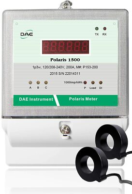 DAE P153-200-S KIT, 200A, UL kWh Submeter, 2 hot wire, 120/240v, 2 CTs, RS485