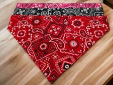 Traditional Style Dog Bandana Paisley Personalized Bandanas Slide on Scarf