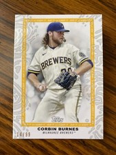2022 Topps Rip CORBIN BURNES Ripped Base 14/99 Brewers