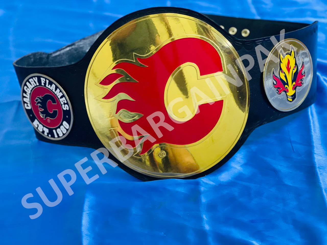 Calgary team Flames  Championship Belt Adult size