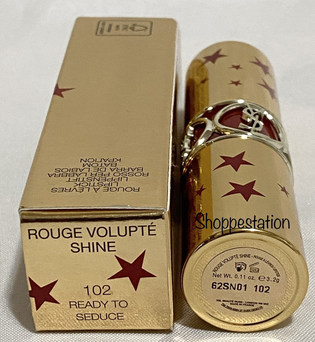 Yves Saint Laurent Rouge Volupte Shine Oil In Stick Shade 102