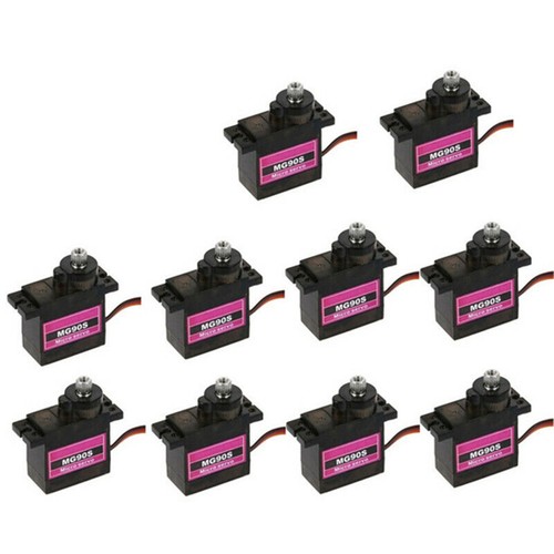 10 piezas Micro Servo Motor 9G Metal Gear MG90S para Helicóptero Avión Coche Robot - Imagen 14 de 20