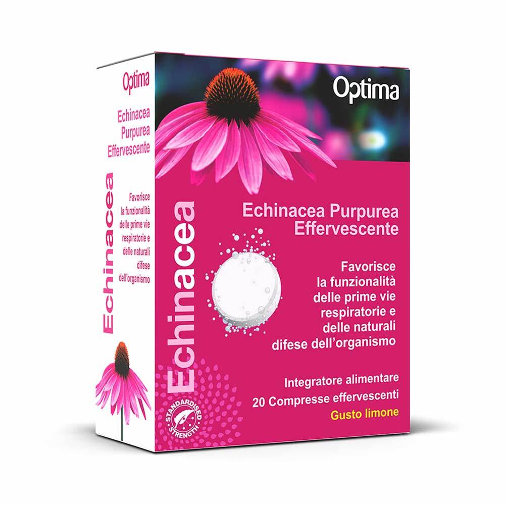 Optima Naturals Echinacea - Echinacea Purpurea Effervescente C, 20 Compresse