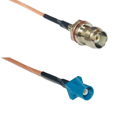RG316 TNC Female Small Bulk to Fakra Z Male RF Cable Rapid-SHIP LOT
