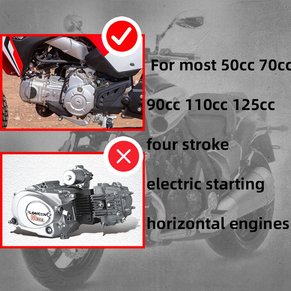 ATV Starter Chain & Chain Guides For Chinese 4-stroke 50cc 70cc 90cc 110cc 125cc - Foto 10