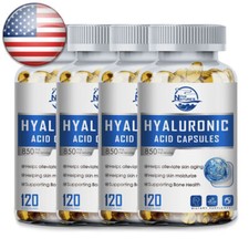 Hyaluronic Acid Glucosamine Chondroitin Turmeric Joint and Skin Health 120ct
