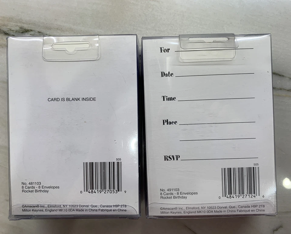 Vtg Razzle Dazzle Invitations & Thank You Notes - Image 2 of 2