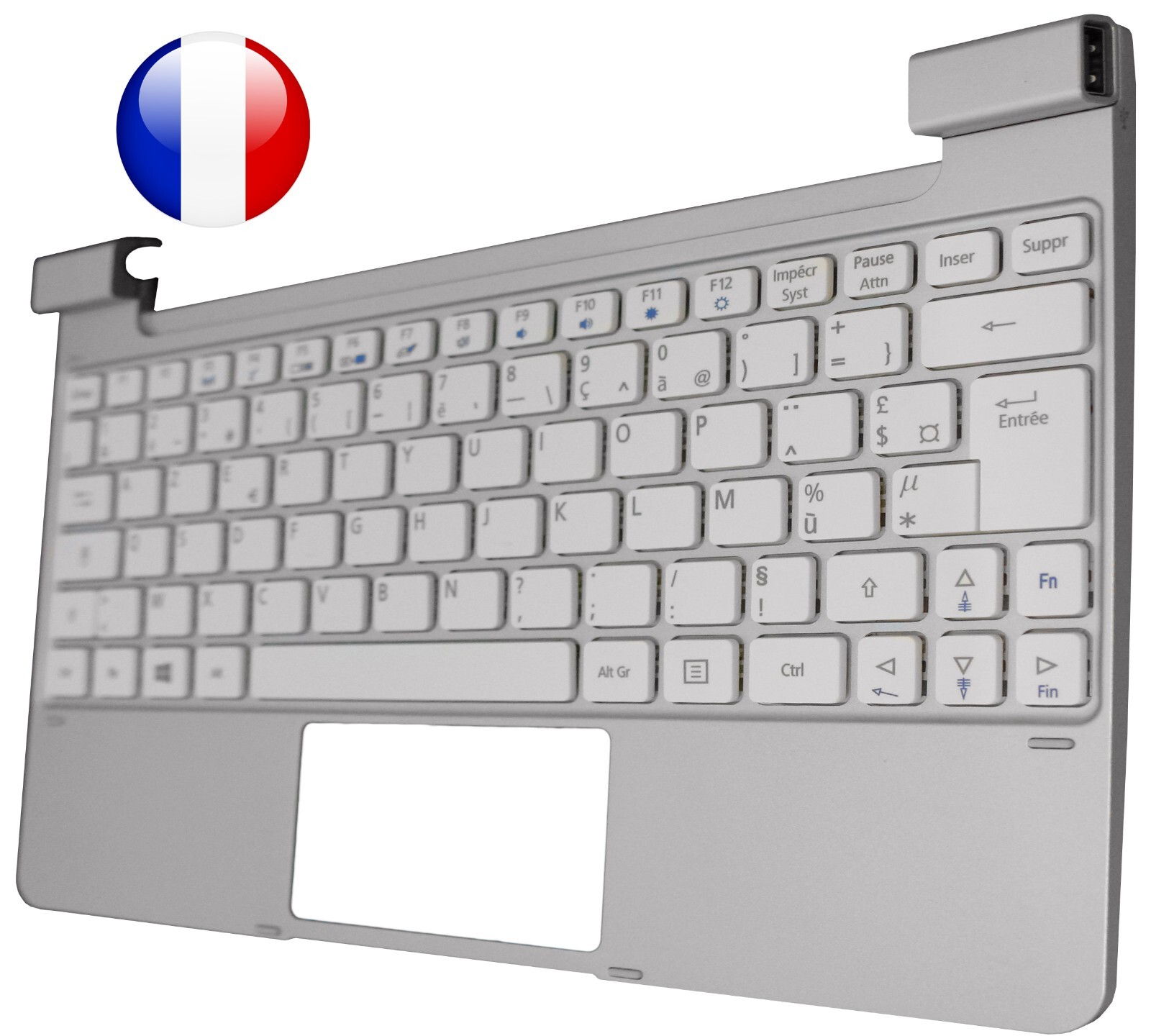 Clavier AZERTY pour ACER Iconia W510P Plasturgie de Remplacement Mobile W511P