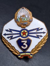 Orden Rumänien Romania Badge Bestenabzeichen Klassifizierungsabzeichen Funker