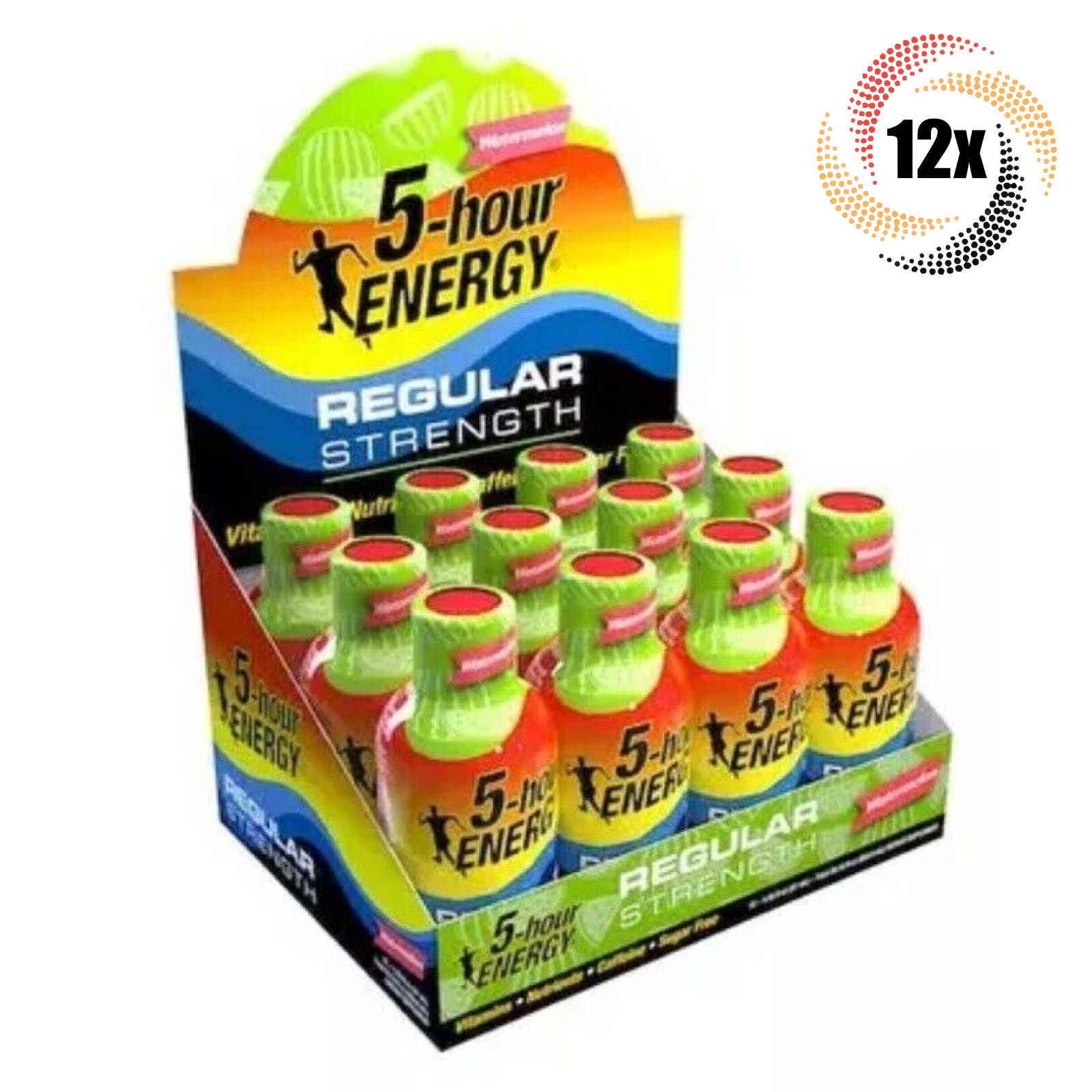 Полная коробка 12 бутылок 5-часовой энергетический обычный арбуз Без сахара 193 унции 8390₽