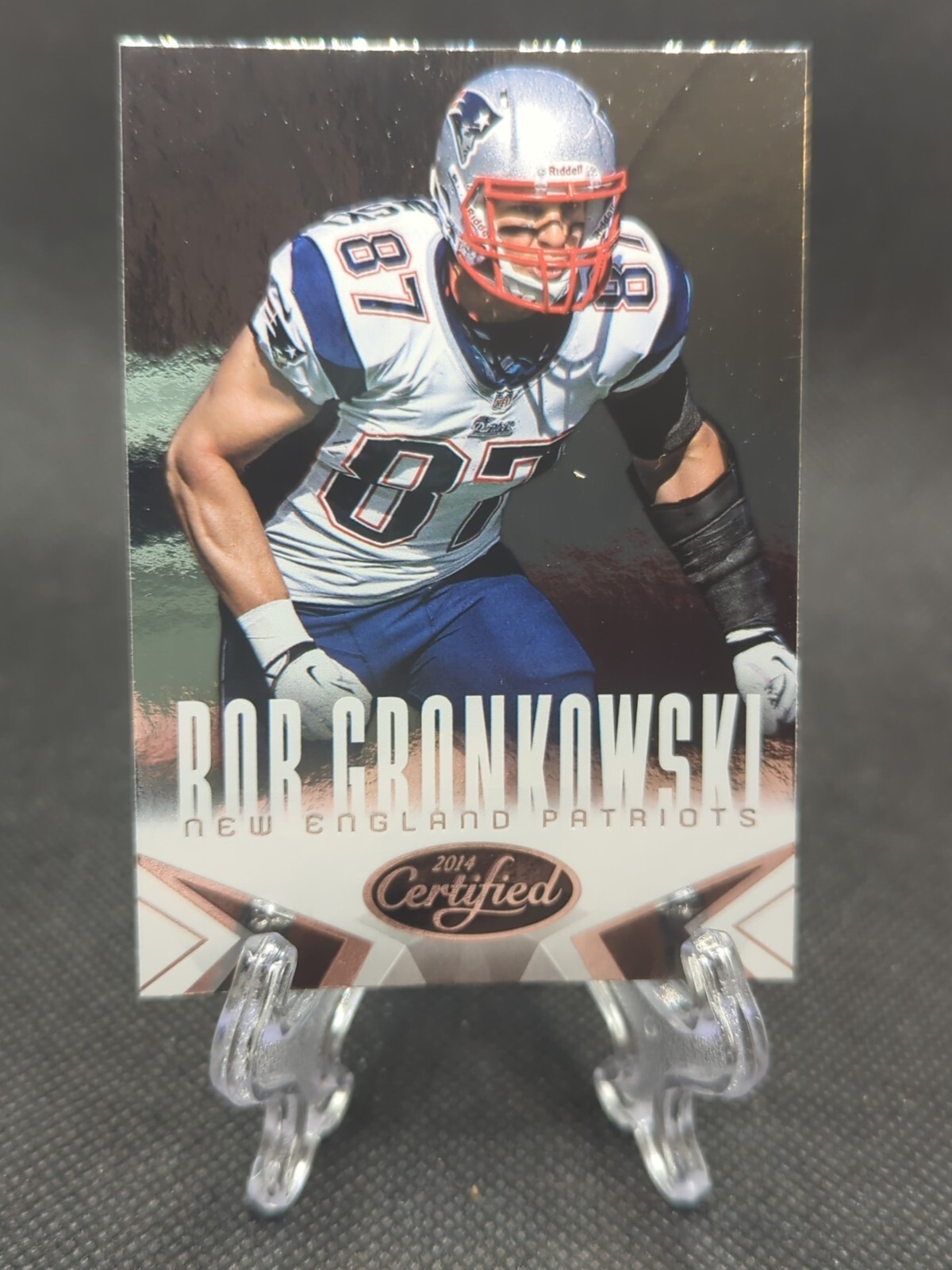 2014 Certified Football #58 Rob Gronkowski New England Patriots Football Card