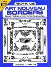 Ready-to-Use Art Nouveau Borders (Dover Clip Art) - Paperback - VERY GOOD
