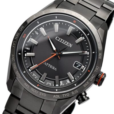 CITIZEN ATTESA ACT Line CB0286-61E Black Titanium Series Eco-Drive