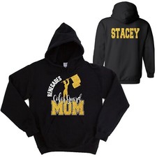 Personalized Glitter Color Guard Mom Unisex Cotton Gildan Hoodie Sweatshirt