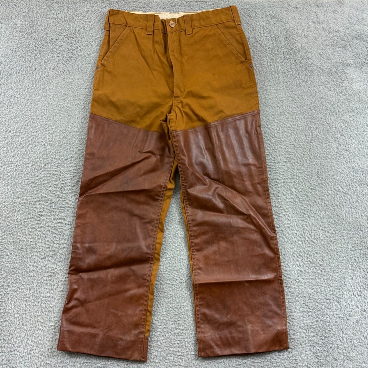 パンツ J. Vital 90s vintage check slacks Vintage SafTbak Pants Mens 30x28 Brown Canvas Hunting Brush Briar