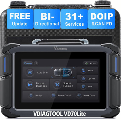 VDIAGTOOL VD70Lite KFZ Bidirectional OBD2 Diagnosegerät Scanner Alle System DOIP