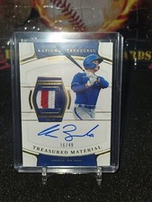 AARON ZAVALA 2022 Panini National Treasures Gold /49  Patch AUTO RANGERS