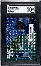 2021 Panini Mosaic BG10 Yordan Alvarez BIG FLY GREEN PRIZM SGC 10 GEM MINT