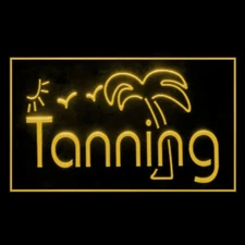 160042 Tanning Beauty Salon Shop illuminated Night Light Neon Sign