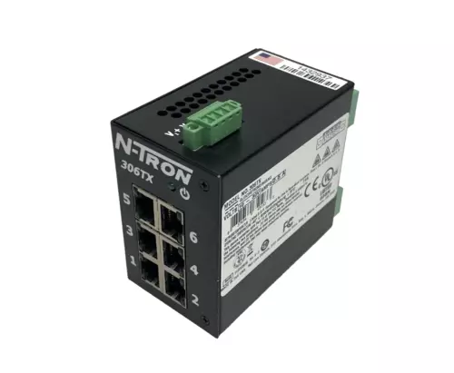 Red Lion N-TRON 306TX 6-Port Industrial Ethernet Switch 10/100BaseTX RJ-45 Ports