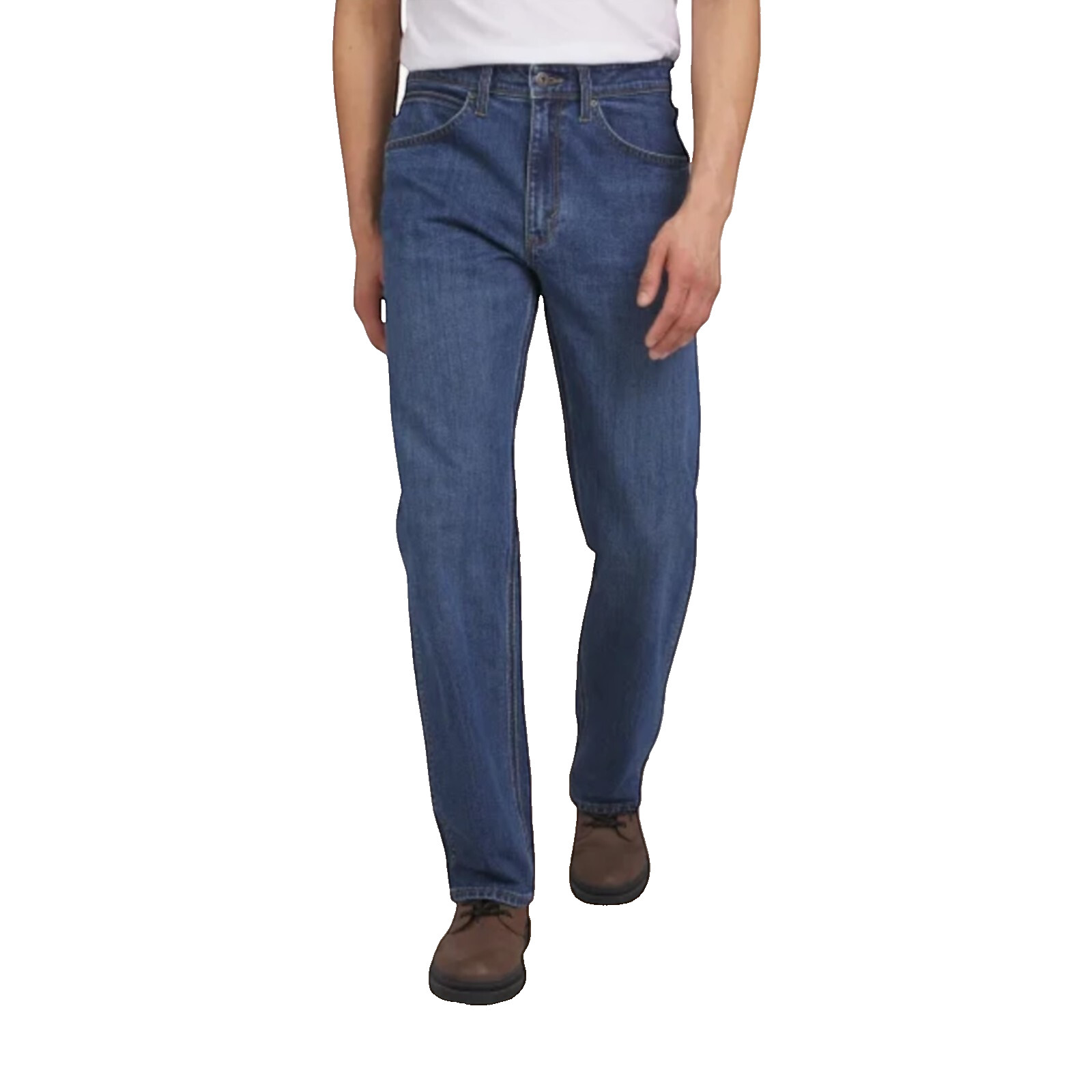 Wrangler men's classic Straight Leg Jeans Regular Fit Cotton Blue Size 32x34