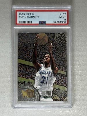 その他 KEVIN GARNETT auto psa9 KEVIN GARNETT 1995 METAL #167 ROOKIE RC PSA 9 HOF TIMBERWOLVES