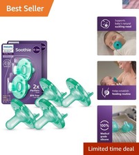 Philips Avent Soothie Pacifiers - 4 Pack Green, 100 Medical Grade Silicone