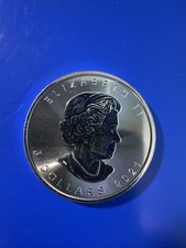 2021 Canadian Maple Leaf  BU 1 oz. 9999 Silver Coin $5 #2647
